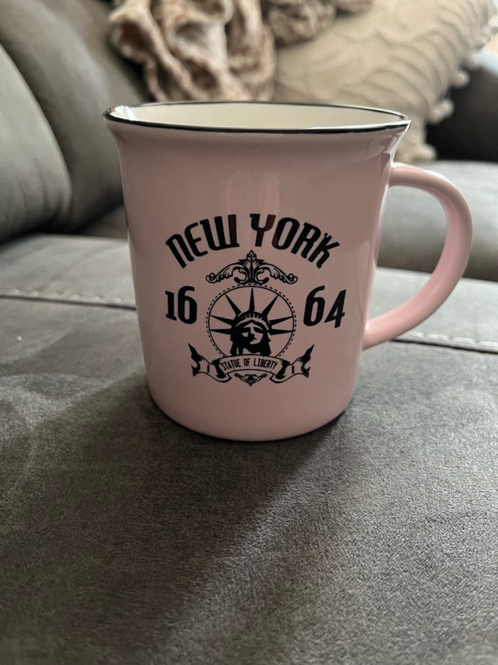 New York Pink Statue of Liberty Ceramic Mug